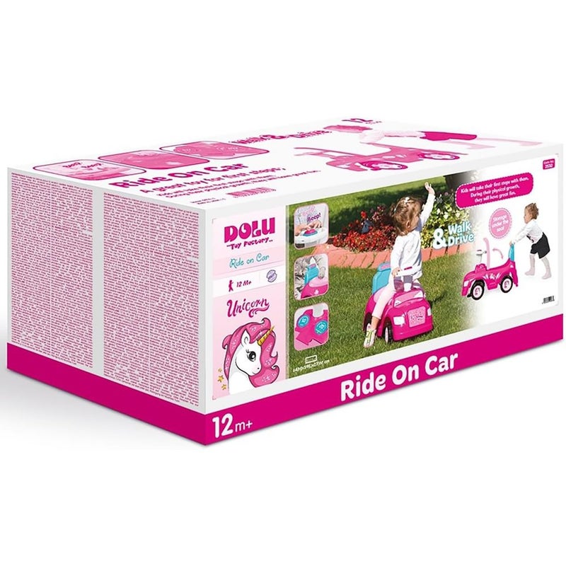 Dolu - Unicorn Ride On Car 2 in 1 - 2532 - Image 4